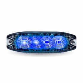 Trux Accessories Dual Color Slim Surface Mount Directional Strobe Light (Amber/Blue)