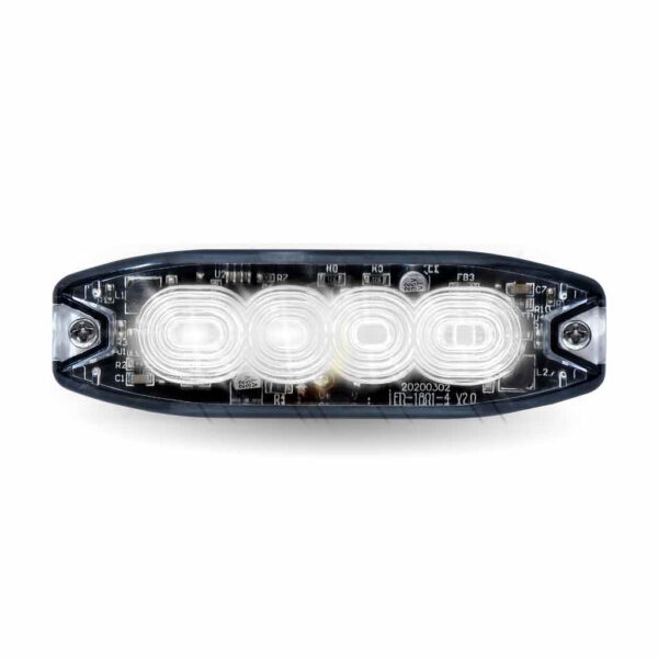Trux Accessories Dual Color Slim Surface Mount Directional Strobe Light (Amber/White)