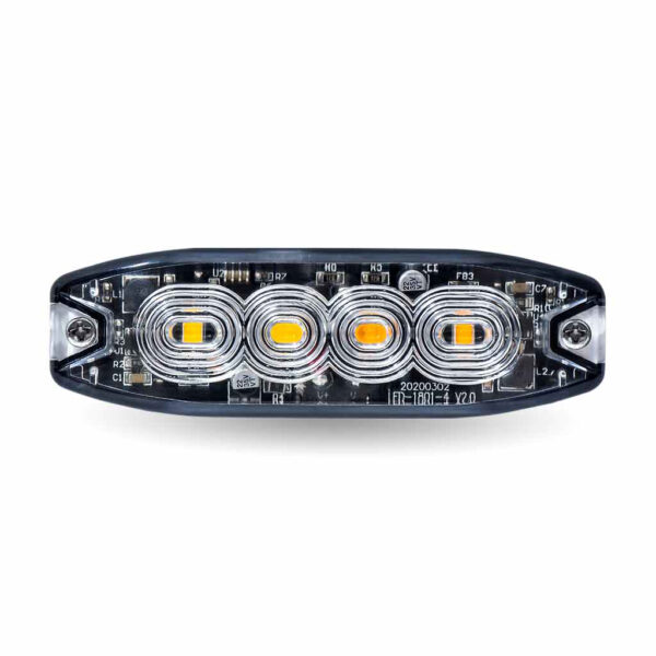 Trux Accessories Dual Color Slim Surface Mount Directional Strobe Light (Amber/Green)