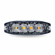 Trux Accessories Dual Color Slim Surface Mount Directional Strobe Light (Amber/White)