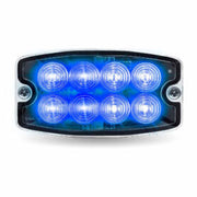 Trux Accessories Dual Solid Color Directional LED Slim Surface Strobe Light – (Amber/Blue)