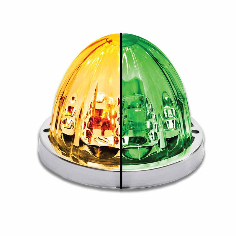 TRUX Star Burst Series Clearance and Marker Watermelon Light Amber/Green Dual Revolution 19 Diodes TLED-WTAG