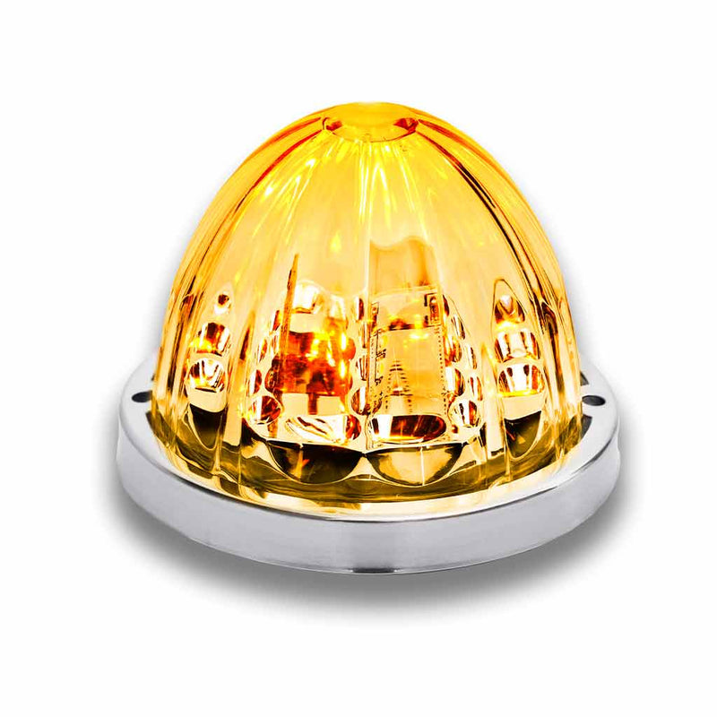 Trux Accessories TRUX Star Burst Series Clearance and Marker Watermelon Light - Amber/Green Dual Revolution - 19 Diodes - TLED-WTAG