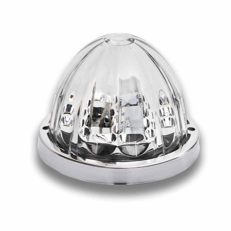 TRUX Clear/Amber Star Burst Clearance and Marker Watermelon Light 19 Diodes TLED-WTCA