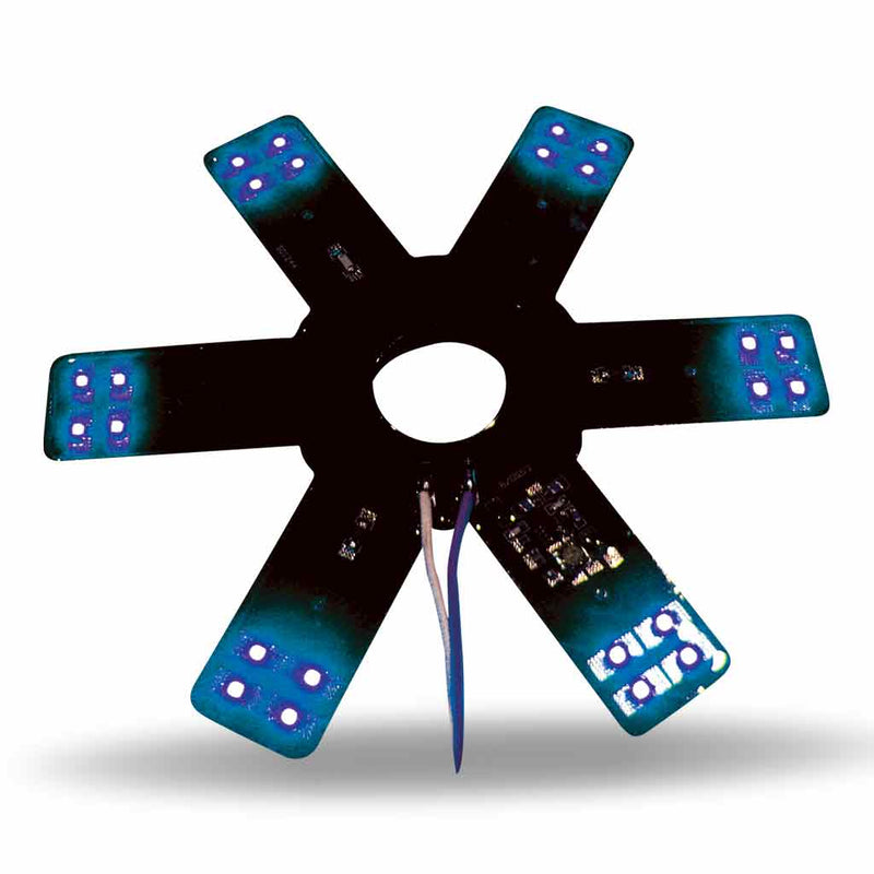 TRUX 8" Star Blue LED for 15" Donaldson & Vortox Air Breather (24 Diodes) TLED-X1B