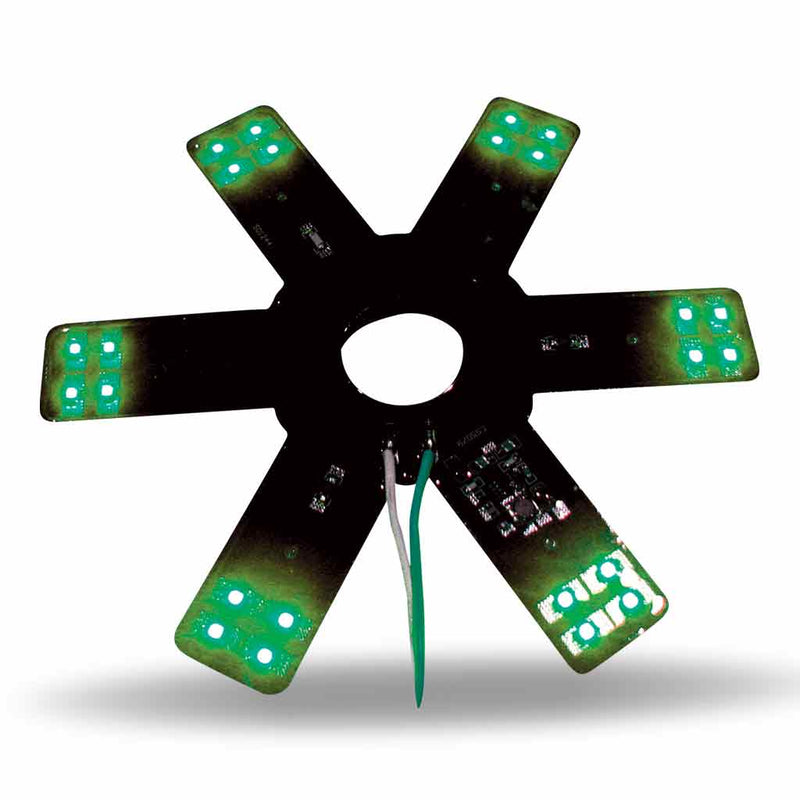 TRUX 8" Star Green LED for 15" Donaldson & Vortox Air Breather (24 Diodes) TLED-X1G