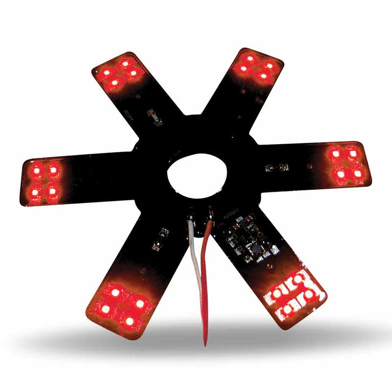 TRUX 8" Star Red LED for 15" Donaldson & Vortox Air Breather (24 Diodes) TLED-X1R