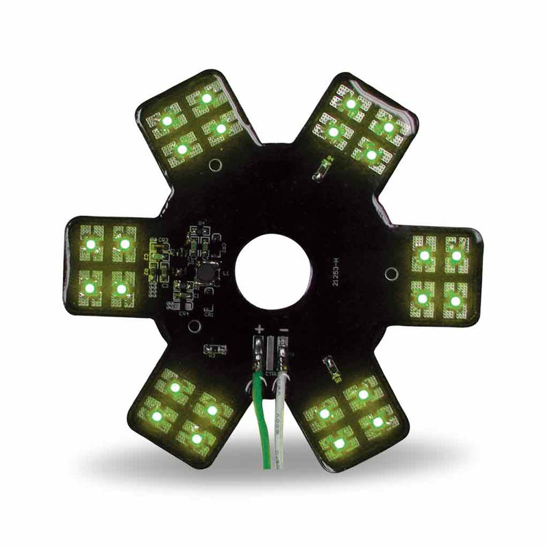 TRUX 5" Star Green LED Breather Lights (24 Diodes) TLED-X3G