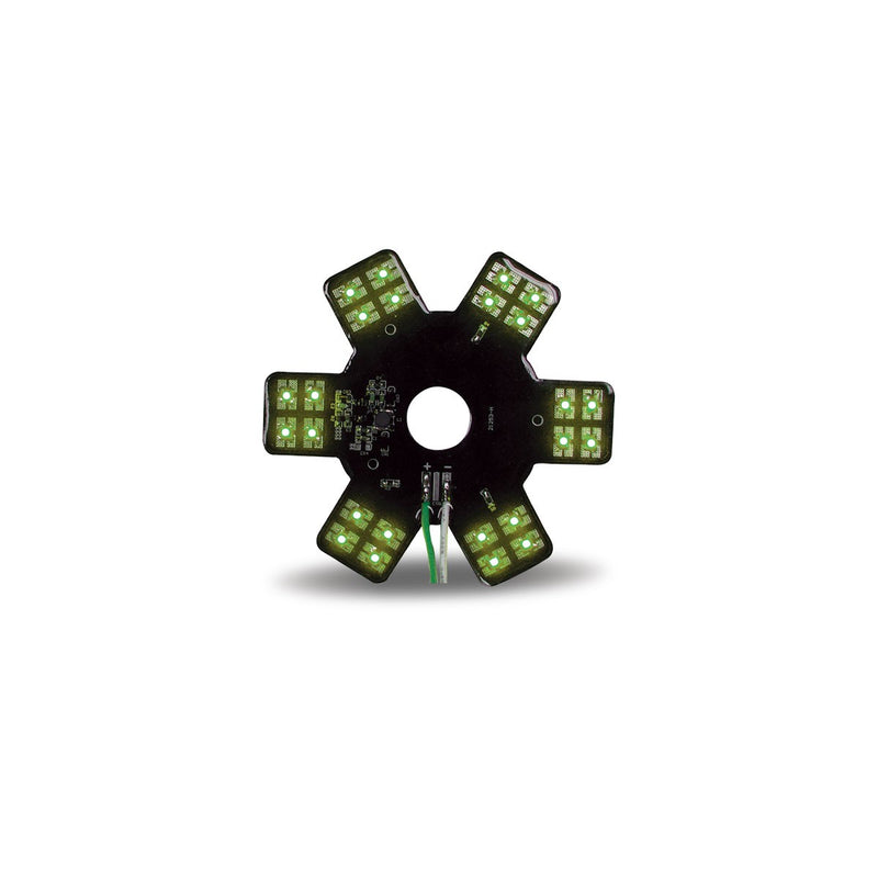 TRUX 5" Star Green LED Breather Lights (24 Diodes) (Trux Accessories) - TLED-X3G