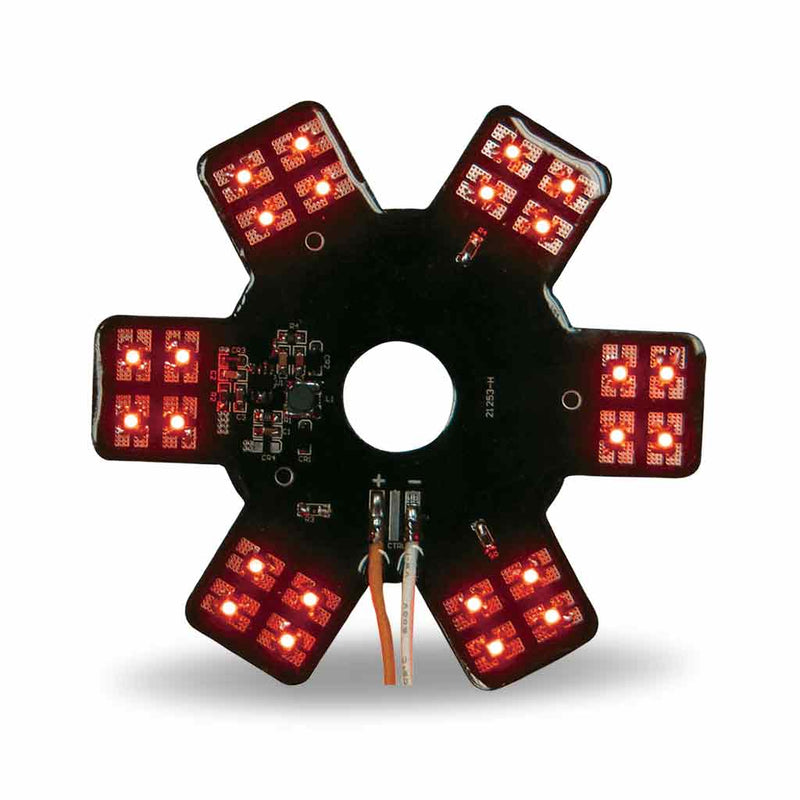 TRUX 5" Star Red LED Air Breather Lights (24 Diodes) TLED-X3R