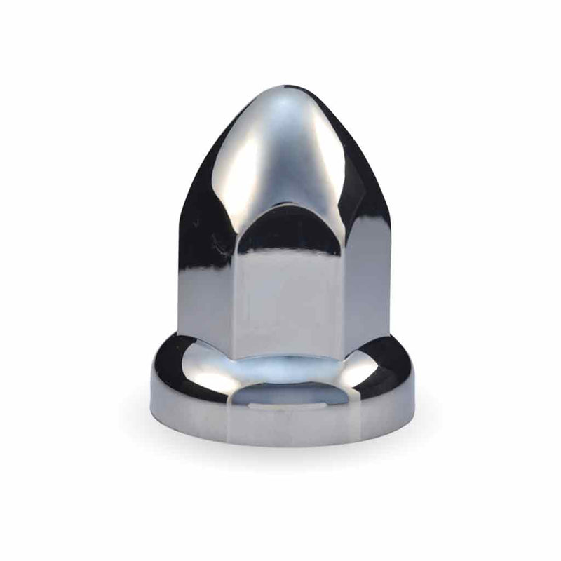 Trux Accessories Chrome Plastic 33MM Nut Cover with Flange, 2.5" Tall TNUT-F2