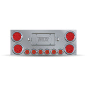 Trux Accessories TRUX Rear Center Panel w/ 4x4" & 6x2" Clear LEDs & 2 License LEDs - TU-9001LC