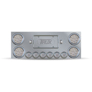Trux Accessories TRUX Rear Center Panel w/ 4x4" & 6x2" Clear LEDs & 2 License LEDs - TU-9001LC