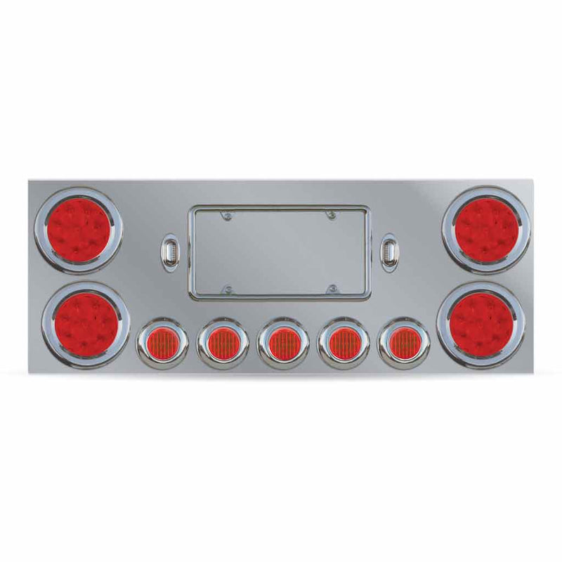 Trux Accessories Center Light Panel With Red Lights TU-9002L