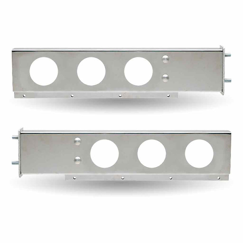 30″ LED Mud Flap Hangers – 3 3/4″ Bolt Spacing | 6 X 4″ Holes | Stainless Steel