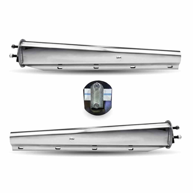 Trux Accessories Stainless Steel 30" Mudflap Hanger 2 1/2" Bolt Spacing TU-9214