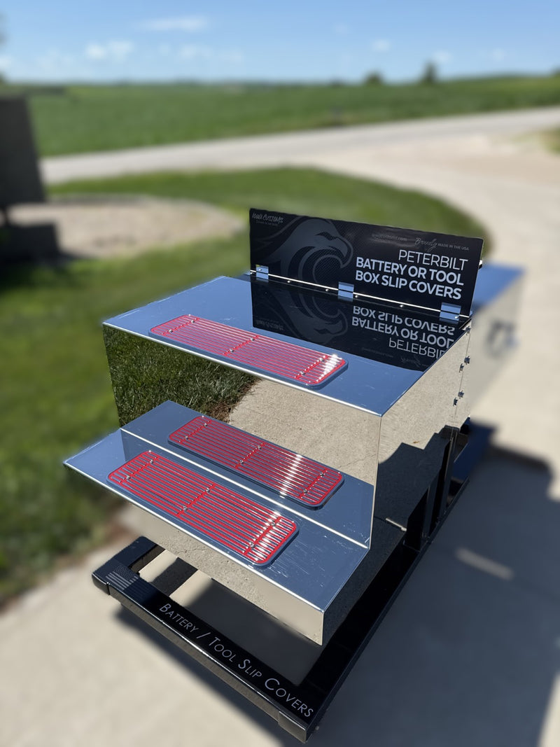 Iowa Customs Peterbilt Battery & Tool Box Slip Covers with Quick Latches IC173200