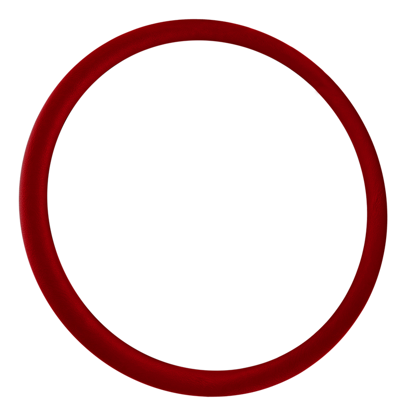 Steering Creations Leather Wrapped Rim For Phoenix Steering Wheel- Viper Red
