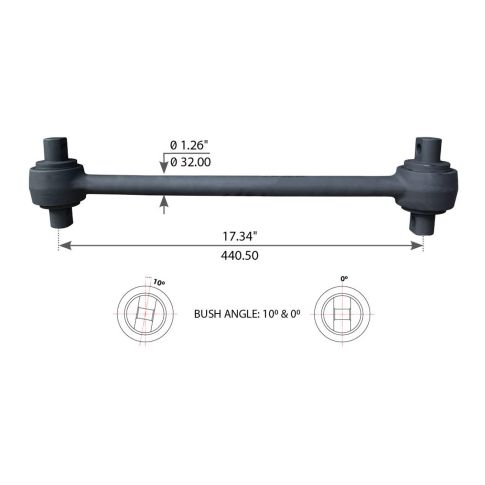 Newstar Peterbilt Torque Arm - 17.34"