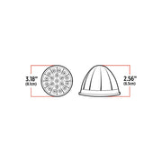 Trux Accessories TRUX Clear/Red Watermelon Clearance and Marker Light - 19 Diodes - TLED-WCR