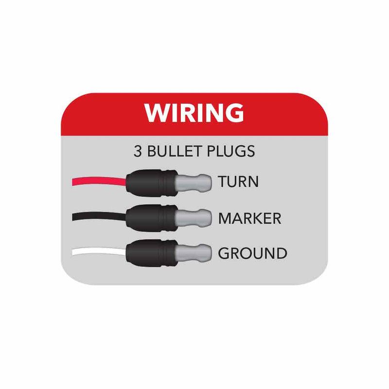 Trux Accessories TRUX Red Watermelon Clearance and Marker Light - 19 Diodes - TLED-WR