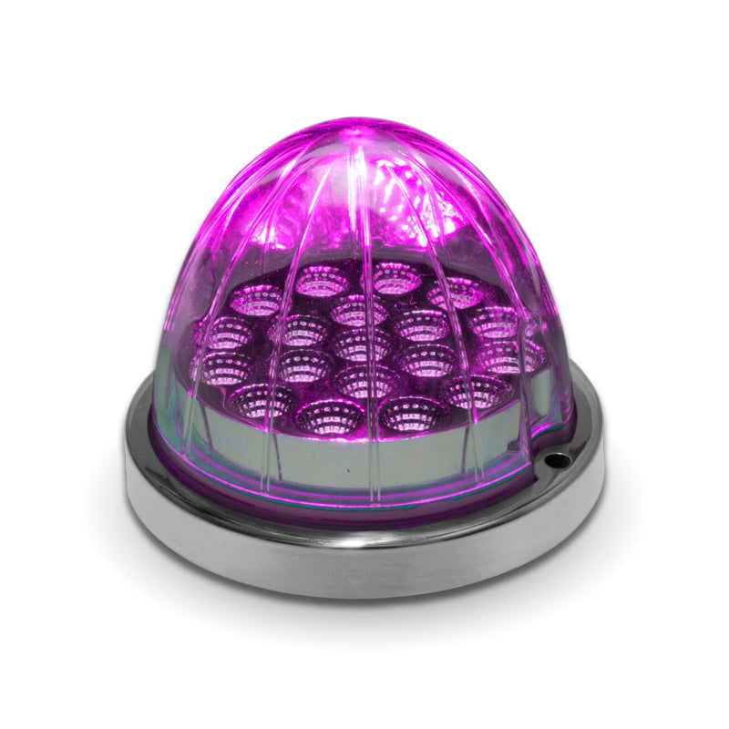 Trux Accessories TRUX Dual Revolution Amber/Purple Watermelon LED with Reflector Cup & Lock Ring (19 Diodes) - TLED-WXAP