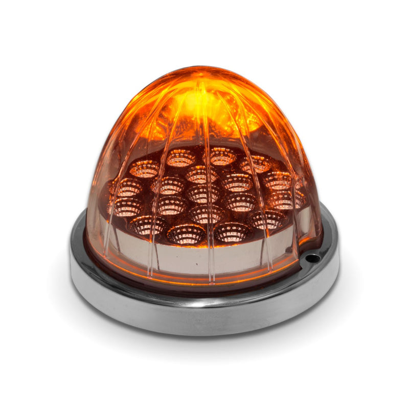 Trux Accessories TRUX Dual Revolution Amber/Purple Watermelon LED with Reflector Cup & Lock Ring (19 Diodes) - TLED-WXAP