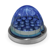 Trux Accessories TRUX Dual Revolution Amber/Blue Clearance and Marker Watermelon LED with Reflector Cup & Lock Ring (19 Diodes) - TLED-WXAB