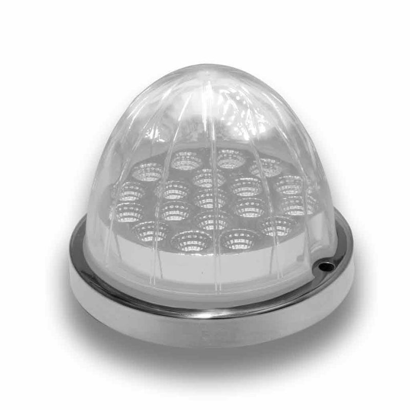 Trux Accessories TRUX Dual Revolution Amber/White Watermelon LED with Reflector Cup & Lock Ring (19 Diodes) - TLED-WXAW
