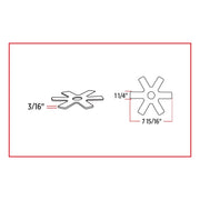 Trux Accessories TRUX 8" Star Amber LED for 15" Donaldson & Vortox Air Breather (24 Diodes) - TLED-X1A
