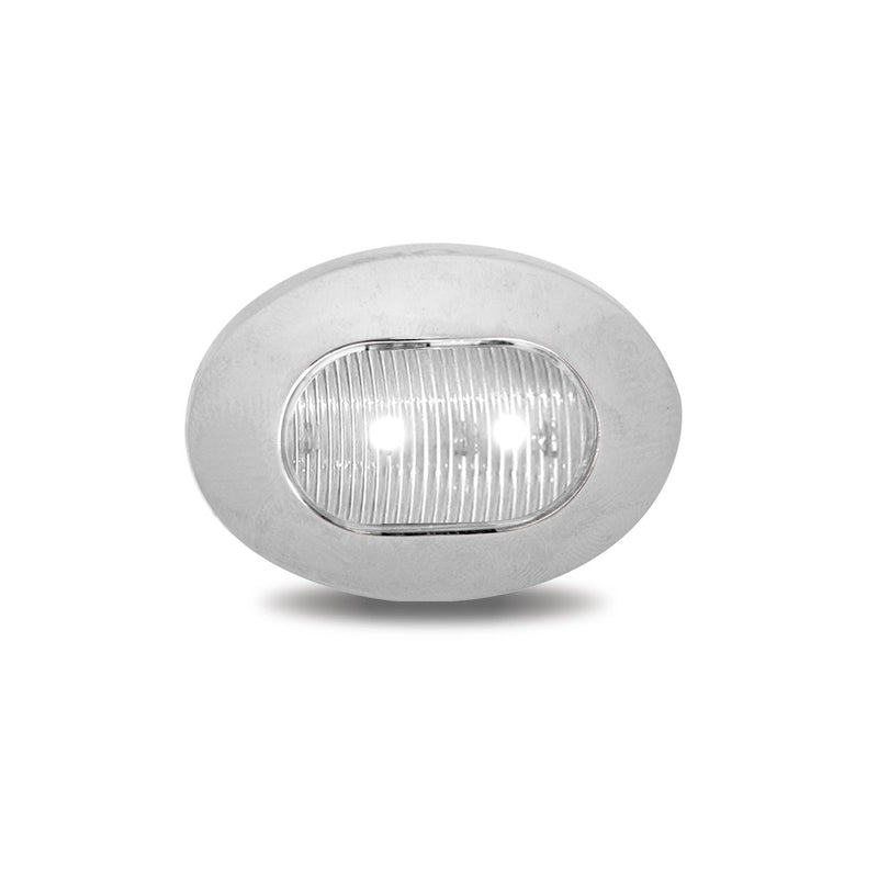 Trux Accessories Mini Oval Button Dual Revolution Amber/White LED