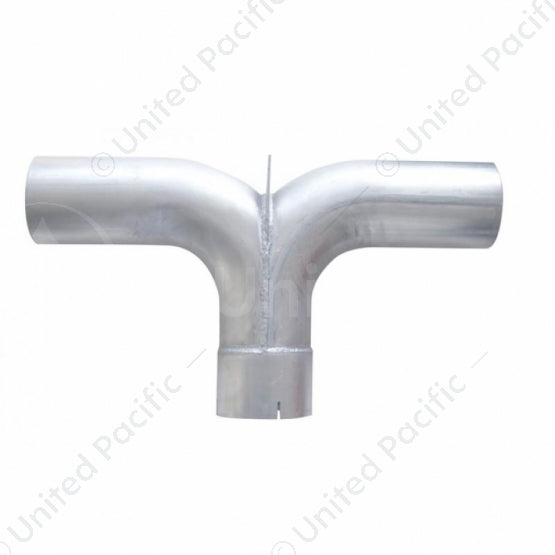 United Pacific Universal Aluminized 5" Y Pipe With Divider - 25" W X 14" H YAD-5-02A
