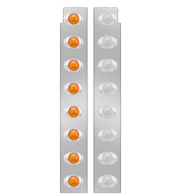 Phoenix Design Amber/Clear Front Air Cleaner Lights (7)
