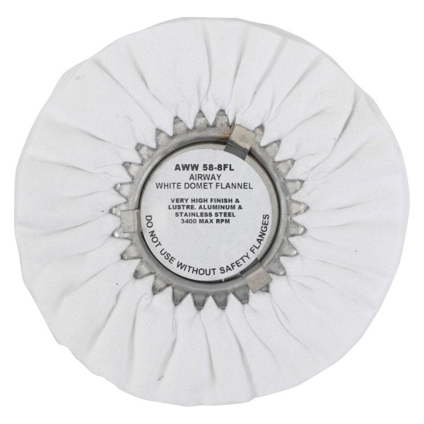 Zephyr Airway White Domet Flannel Buffing