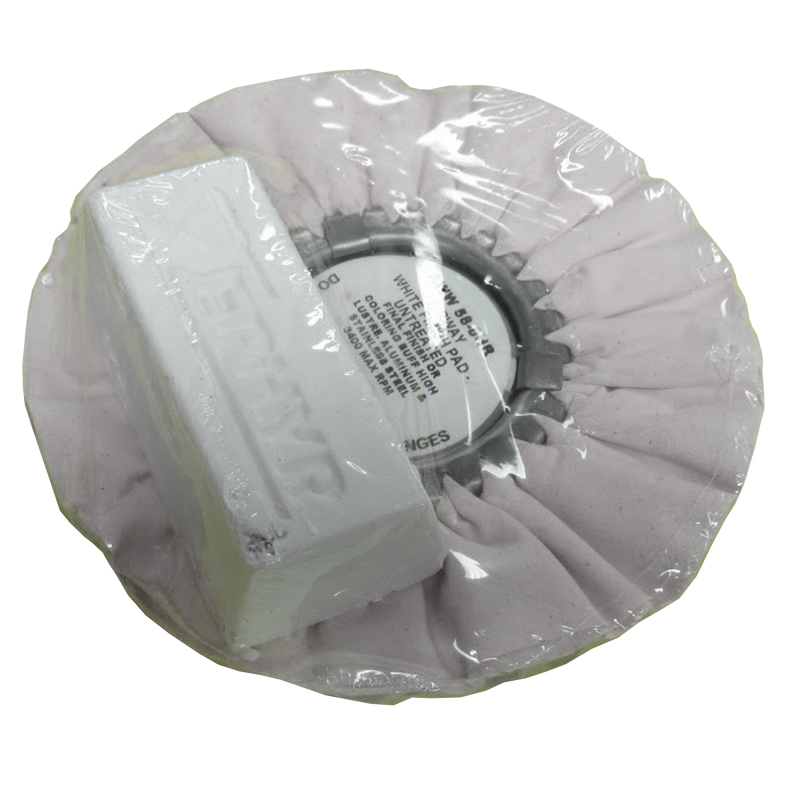 White Airway Buff w/1 lb. White Bar