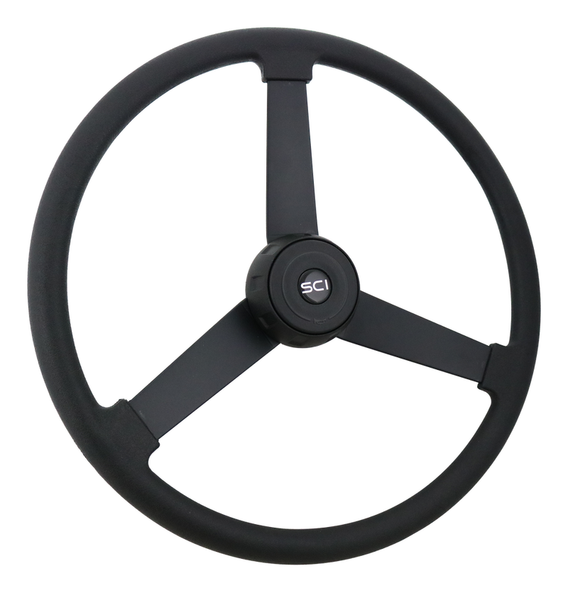 Steering Creations 20" Black Polyurethane Rim Steering Wheel- Beast