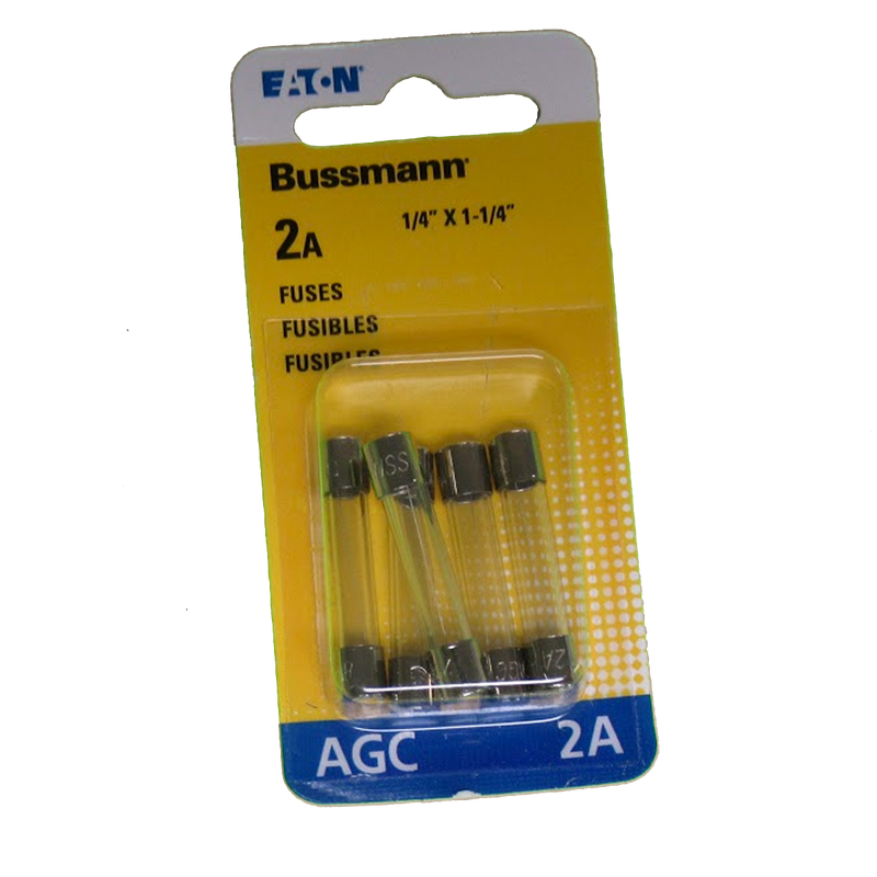 Eaton 1/4in x 1 1/4in 2A Fuses