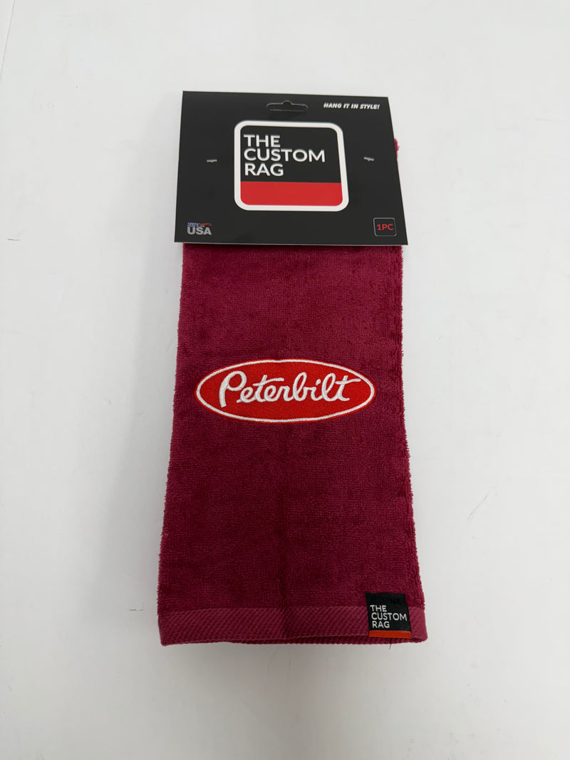 The Custom Rag Embroidered Truck Rag - Peterbilt