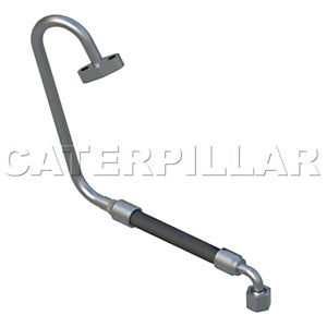Caterpillar Cat Turbo Oil Supply Tube Assembly with Flange and Fittings