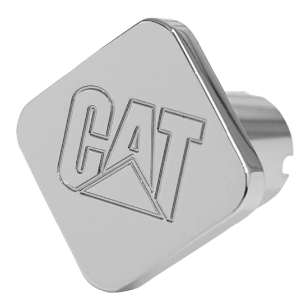 Custom Knobs CAT Logo Square Knob - Chrome