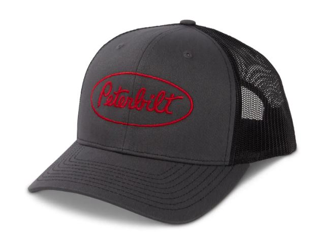 Paccar Richardson Charcoal/Black Peterbilt Logo Hat - Big Logo