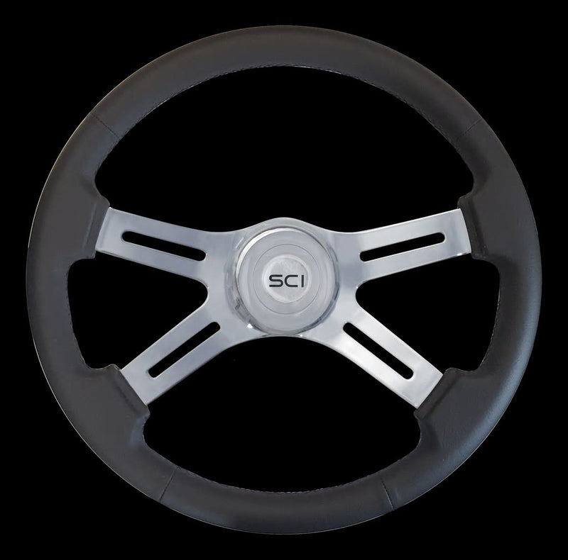 Steering Creations Classic Leather 18" 4 Spoke Steering Wheel