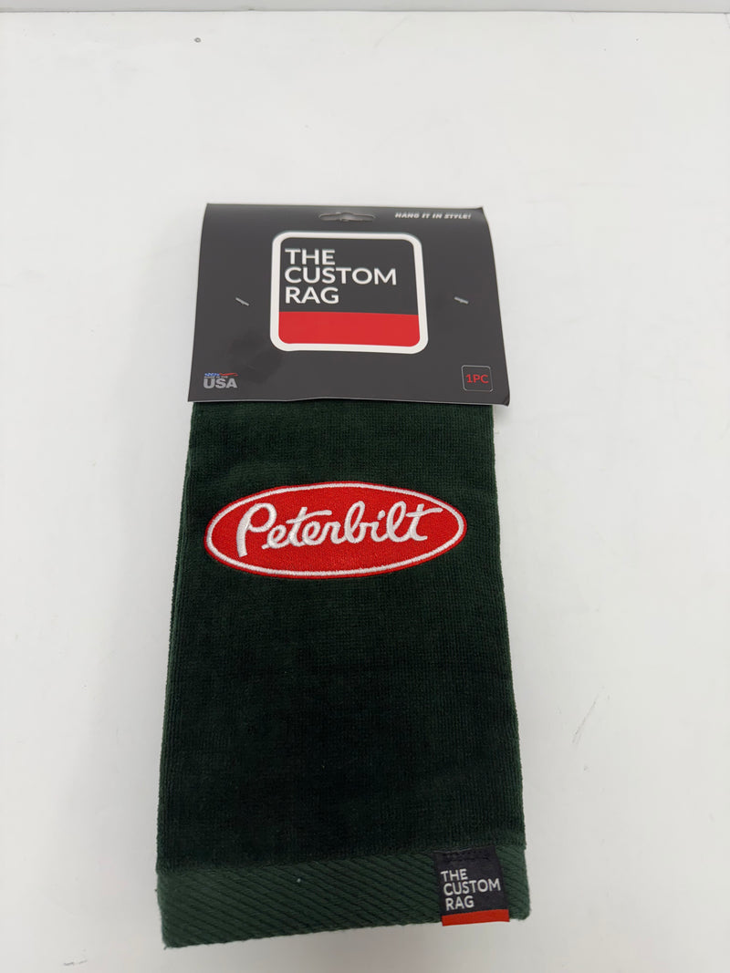 The Custom Rag Embroidered Truck Rag - Peterbilt
