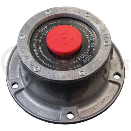 Stemco Hub Cap With Pipe Plug STM 343-4034