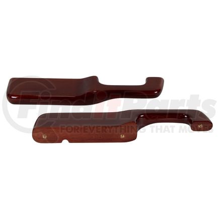 United Pacific Hand Crafted Wood 2001 & Older Peterbilt OEM Replacement Armrests (Pair) UNP88003