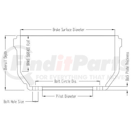 Webb Vortex Brake Drum 77807BW20