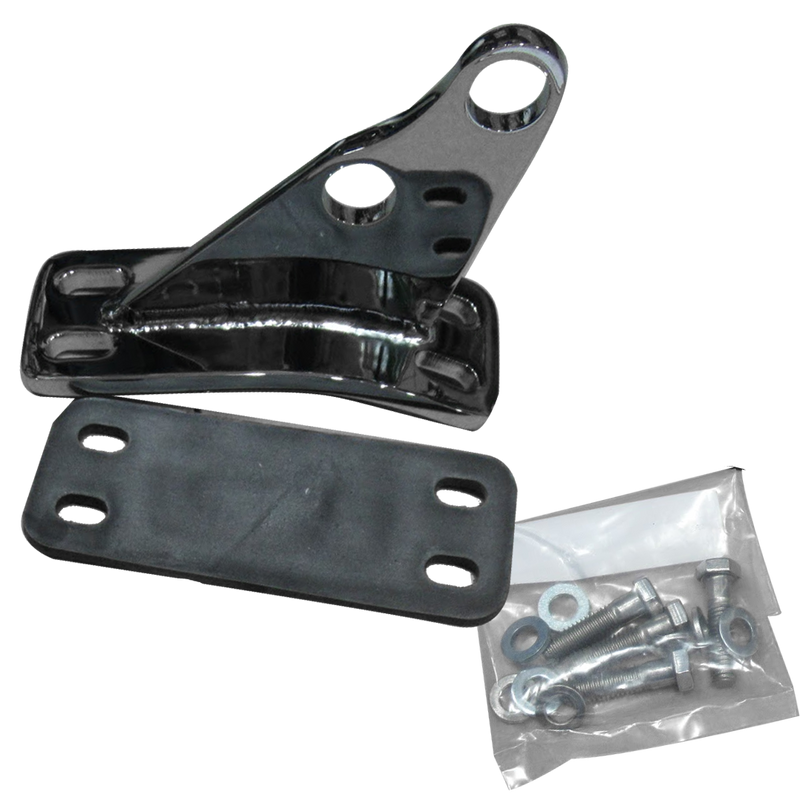 Lincoln Chrome Angled Cab Mount Brackets - Passenger Side