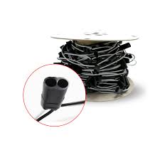 Trux Accessories 2 Socket "D" Plug Continuous Wire with Plugs on 12" Spacing (Sold Per Plug)
