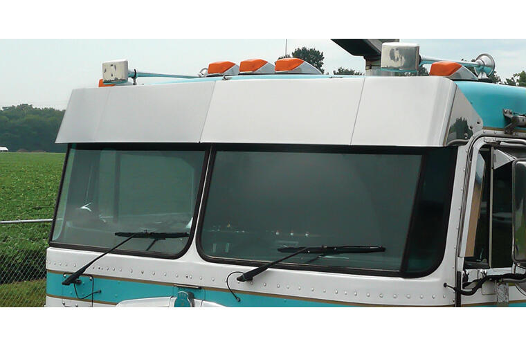 RoadWorks N45090 Blind Mount 11 inch Drop Visor for Kenworth K100 Cabover