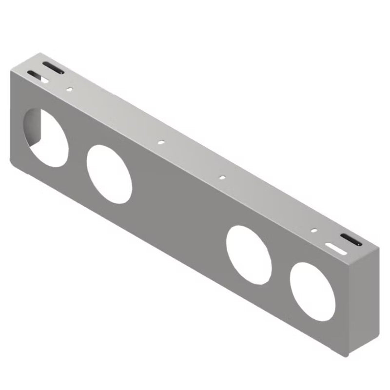 Iowa Customs Rear Center Panel with (4) - 4" Light Holes Without Back Plate - 8" x 33.5" IC983100-14